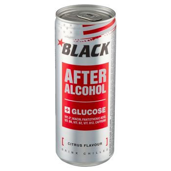Black Energy After Alcohol Gazowany napój energetyzujący o smaku cytrusowym 250 ml