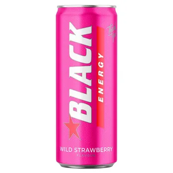 Black Energy Wild Strawberry Gazowany napój energetyzujący 250 ml