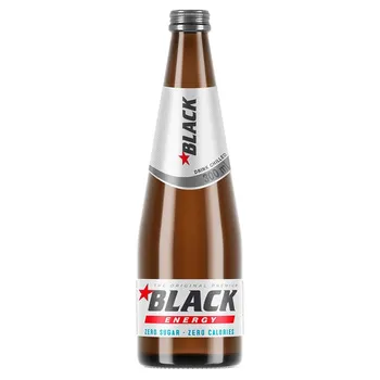 Black Energy Zero Sugar Gazowany napój energetyzujący bez cukru 300 ml