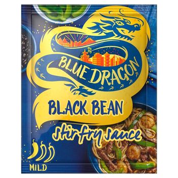 Blue Dragon Sos stir-fry w stylu chińskim z solonymi ziarnami czarnej soi i sosem sojowym 120 g