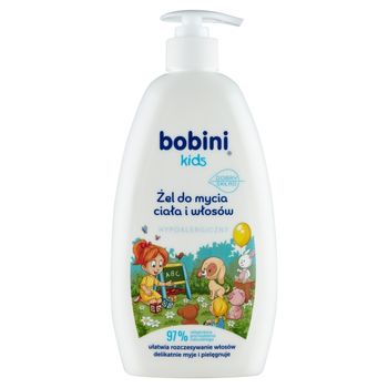 bobini Kids Żel do mycia ciała i włosów hypoalergiczny 500 ml