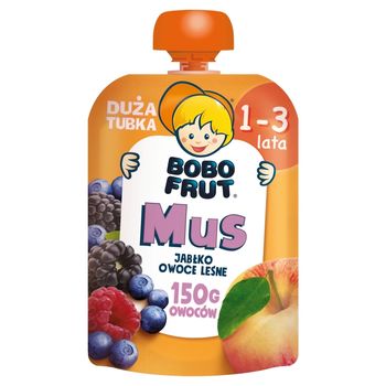 Bobo Frut Mus jabłko owoce leśne dla dzieci 1-3 lata 150 g