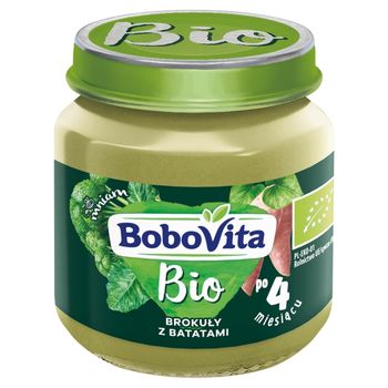 BoboVita Bio Brokuły z batatami po 4 miesiącu 125 g