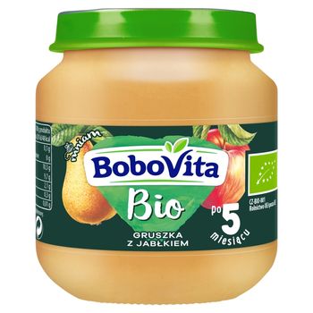 BoboVita Bio Gruszka z jabłkiem po 5 miesiącu 125 g