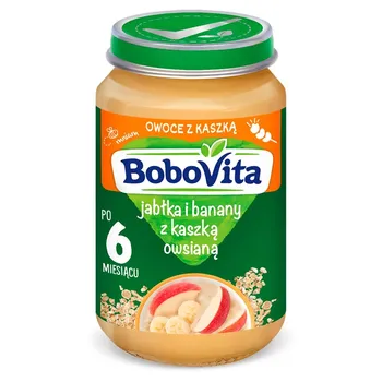 BoboVita Jabłka i banany z kaszką owsianą po 6 miesiącu 190 g