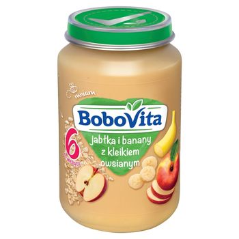 BoboVita Jabłka i banany z kleikiem owsianym po 6 miesiącu 190 g