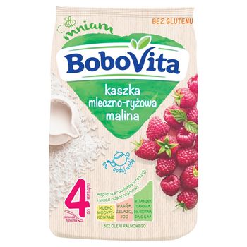BoboVita Kaszka mleczno-ryżowa malina po 4 miesiącu 230 g