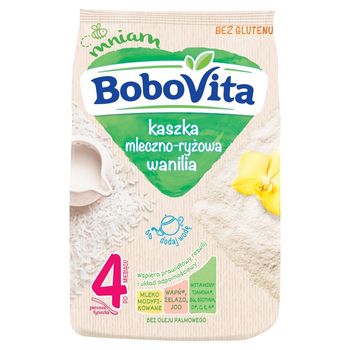 BoboVita Kaszka mleczno-ryżowa wanilia po 4 miesiącu 230 g