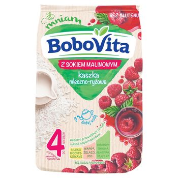 BoboVita Kaszka mleczno-ryżowa z sokiem malinowym po 4 miesiącu 230 g