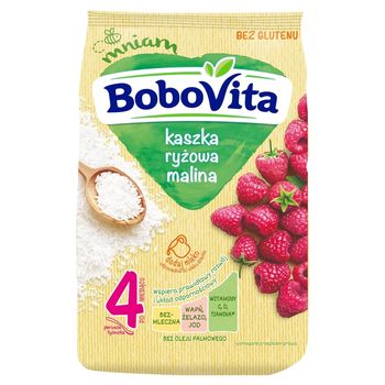 BoboVita Kaszka ryżowa malina po 4 miesiącu 180 g