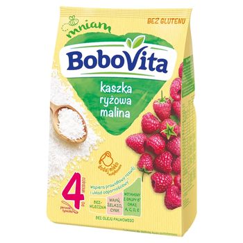 BoboVita Kaszka ryżowa malina po 4. miesiącu 180 g
