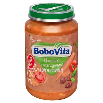 BoboVita Kluseczki z warzywami i wołowiną po 9 miesiącu 190 g