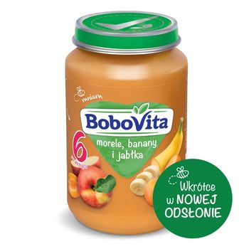 BoboVita Morele banany i jabłka po 6 miesiącu 190 g