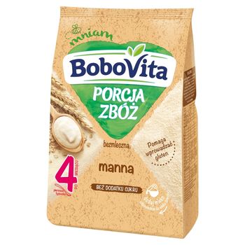 BoboVita Porcja zbóż Kaszka bezmleczna manna po 4 miesiącu 170 g