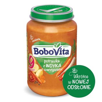 BoboVita Potrawka z indyka z warzywami po 9 miesiącu 190 g