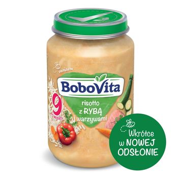 BoboVita Risotto z rybą i warzywami po 9 miesiącu 190 g
