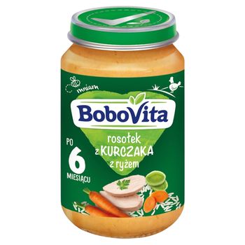 BoboVita Rosołek z kurczaka z ryżem po 6 miesiącu 190 g