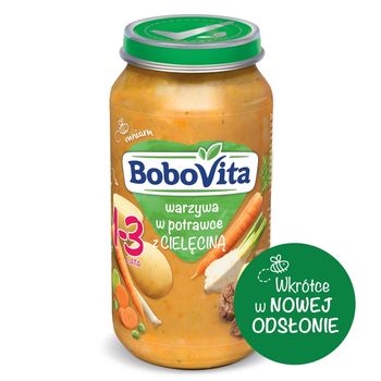 BoboVita Warzywa w potrawce z cielęciną 1-3 lata 250 g