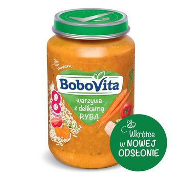 BoboVita Warzywa z delikatną rybą po 8 miesiącu 190 g