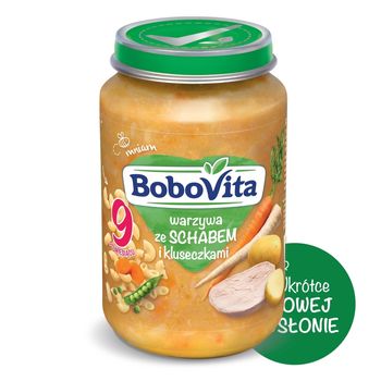 BoboVita Warzywa ze schabem i kluseczkami po 9 miesiącu 190 g