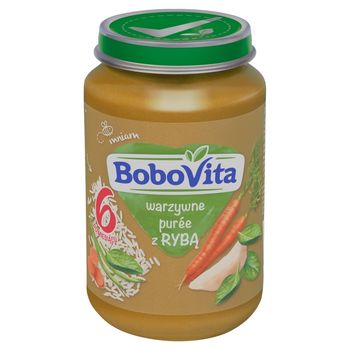 BoboVita Warzywne purée z rybą po 6 miesiącu 190 g