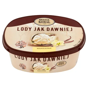Bracia Koral Lody jak dawniej waniliowe 900 ml