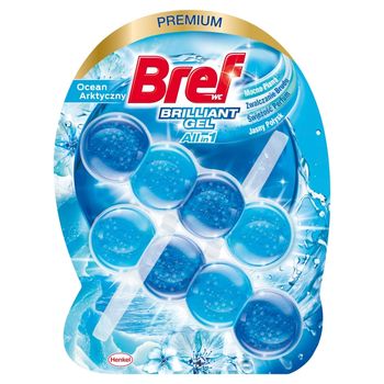 Bref WC Brilliant Gel All in 1 Zawieszka myjąco-zapachowa do muszli WC ocean arktyczny 2 x 42 g