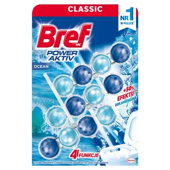 Bref WC Power Aktiv Zawieszka myjąco-zapachowa do muszli WC ocean 3 x 50 g
