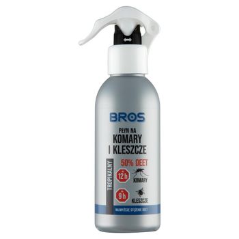 Bros Płyn na komary i kleszcze 50% DEET tropikalny 130 ml