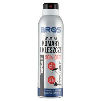 Bros Spray na komary i kleszcze 50% DEET tropikalny 180 ml