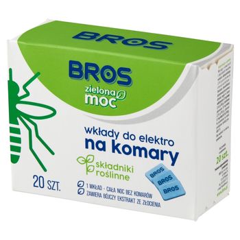 Bros Zielona moc Wkłady do elektro na komary 20 sztuk