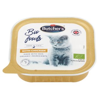 Butcher's Bio Foods Karma dla dorosłych kotów pasztet z kurczakiem 85 g
