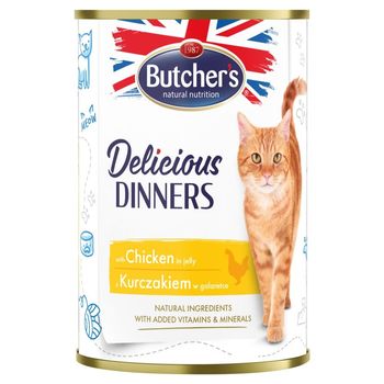 Butcher's Delicious Dinners Karma dla kotów z kurczakiem w galaretce 400 g