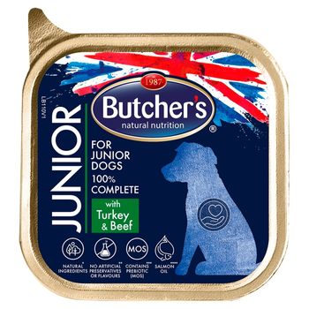 Butcher's Junior Pełnoporcjowa karma dla szczeniąt z indykiem i wołowiną 150 g
