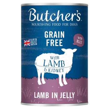 Butcher's Karma dla dorosłych psów z jagnięciną i nerkami w formie kawałków w galaretce 400 g