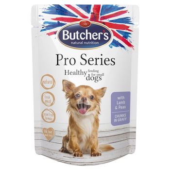 Butcher's Pro Series Karma dla psów kawałki w sosie z jagnięciną i groszkiem 100 g