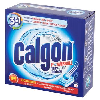 Calgon 3w1 Tabletki do pralek przeciw osadzaniu się kamienia 195 g (15 prań)