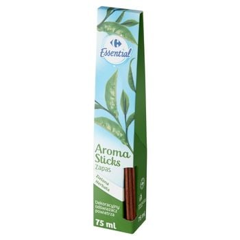 Carrefour Essential Aroma Sticks Dekoracyjny odświeżacz powietrza zielona herbata zapas 75 ml