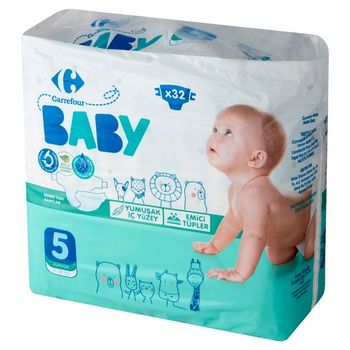 Carrefour Baby Pieluchy dziecięce 5 Junior 11-18 kg 32 sztuki