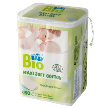 Carrefour Baby Bio Bawełniane płatki dla dzieci 60 sztuk