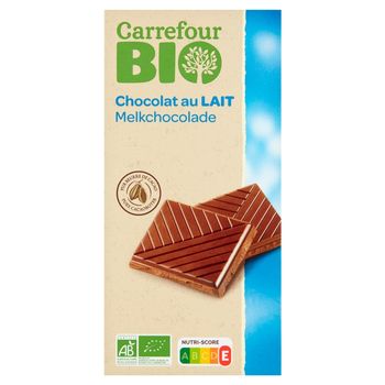 Carrefour Bio Czekolada mleczna 100 g