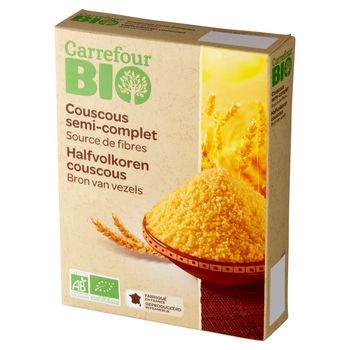 Carrefour Bio Ekologiczna kasza kuskus z pszenicy 500 g