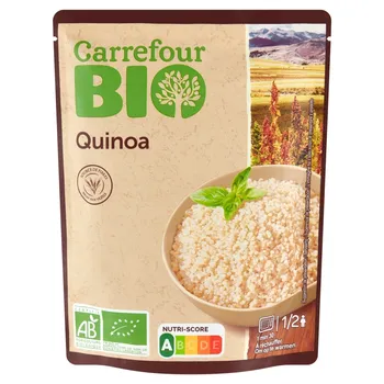 Carrefour Bio Ekologiczna komosa ryżowa biała przyprawiona gotowana 250 g
