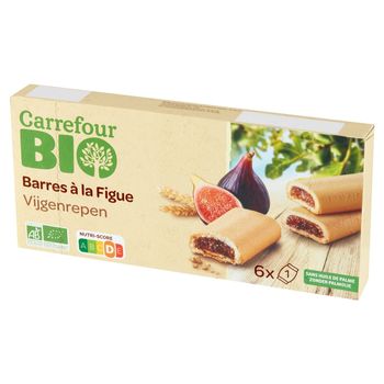 Carrefour Bio Ekologiczne ciastka z nadzieniem figowym 120 g