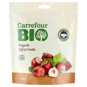 Carrefour Bio Ekologiczne orzechy laskowe 140 g