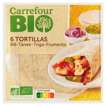 Carrefour Bio Ekologiczne placki pszenne 240 g (6 sztuk)