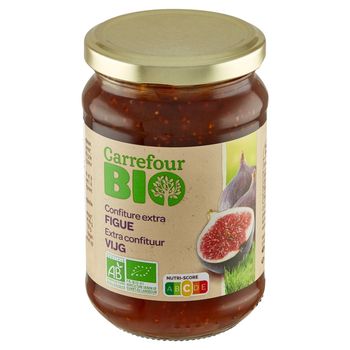 Carrefour Bio Ekologiczny dżem z fig z cukrem trzcinowym 360 g