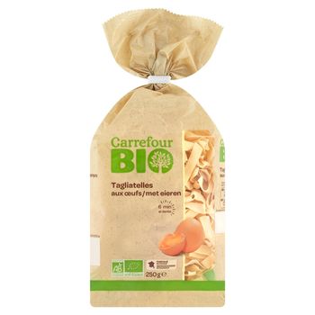 Carrefour Bio Ekologiczny makaron jajeczny tagliatelle 250 g