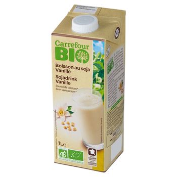 Carrefour Bio Ekologiczny napój sojowy o smaku waniliowym 1 l