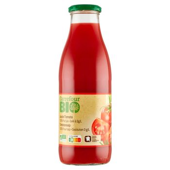 Carrefour Bio Ekologiczny sok z pomidorów z Marmande z solą morską 750 ml